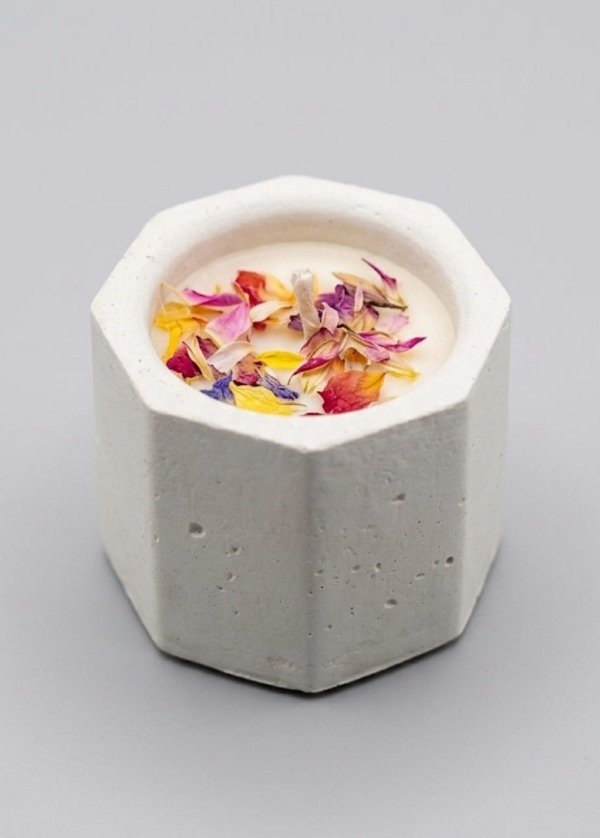Producto - Vela de soja en cemento Pequeñas - 6
