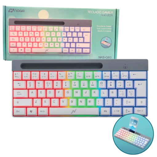 Producto - TECLADO NOGA RETROILUMINADO Q60