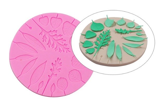Producto - Molde de silicona hojitas varias