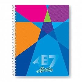 Producto - CUADERNO LAPRIDA AB7 21/27 C/ESPIRAL x 60 h  RAYADO