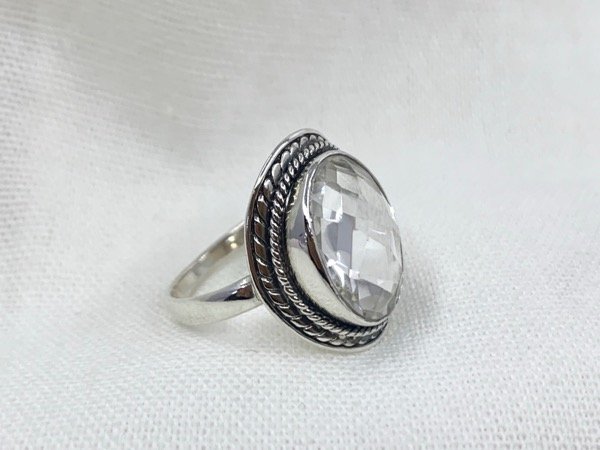 Producto - Anillo de plata con cuarzo cristal BÉLGICA
