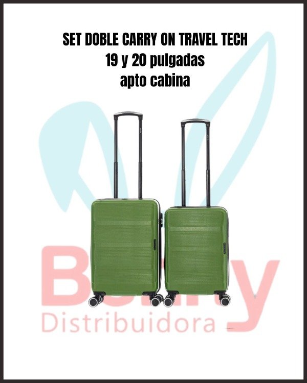 Producto - SET DOBLE CARRY ON TRAVEL TECH 18911
