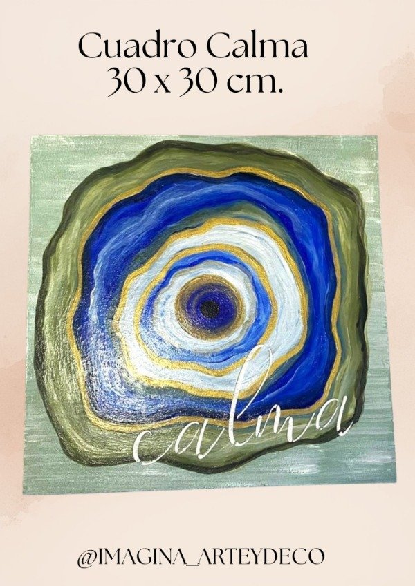 Producto - Cuadro Decorativo "Calma" Estilo Geoda