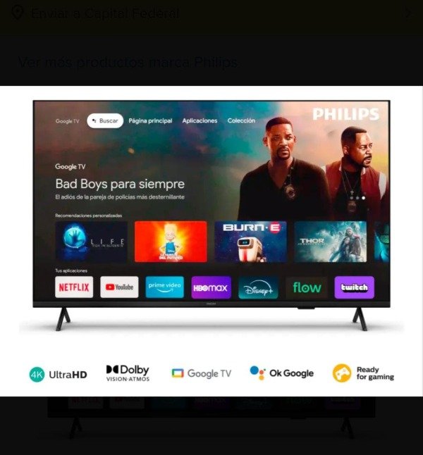 Producto - SMART TV PHILIPS 50"
