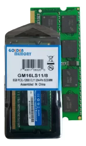 Producto - MEMORIA SODIMM DDR3-L 8GB 1600MHZ GOLDEN MEMORY - NOTEBOOK