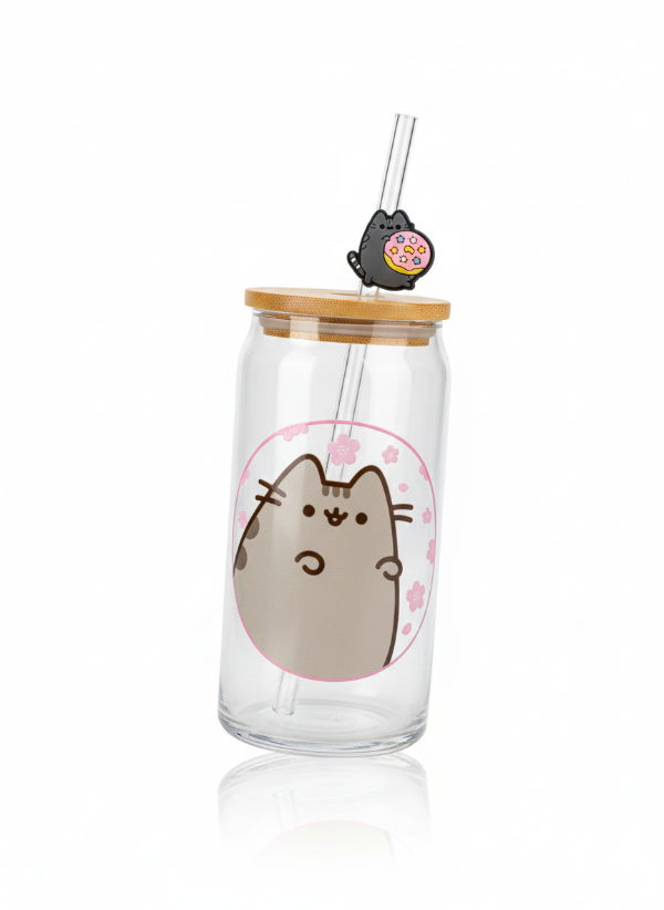 Producto - Vaso vidrio cristal pusheen the cat 600ml