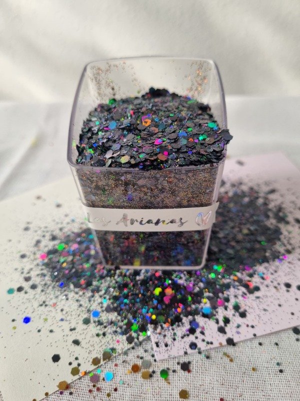 Producto - Glitter Holografico Negro x50g
