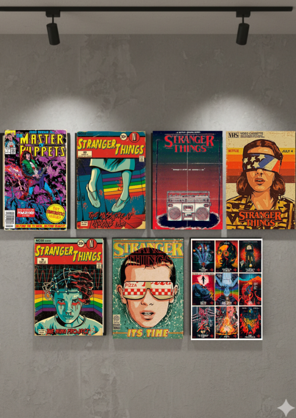 Producto - Stranger Things pack x7 láminas