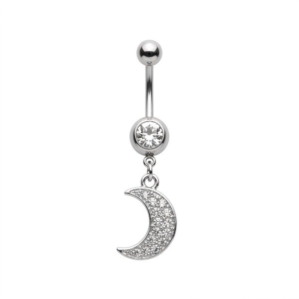 Producto - Piercing Ombligo Luna Cubic