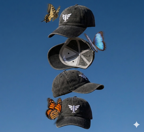 Producto - Gorra ALAS POLE vintage negra para combinar con tus looks urbanos y playeros