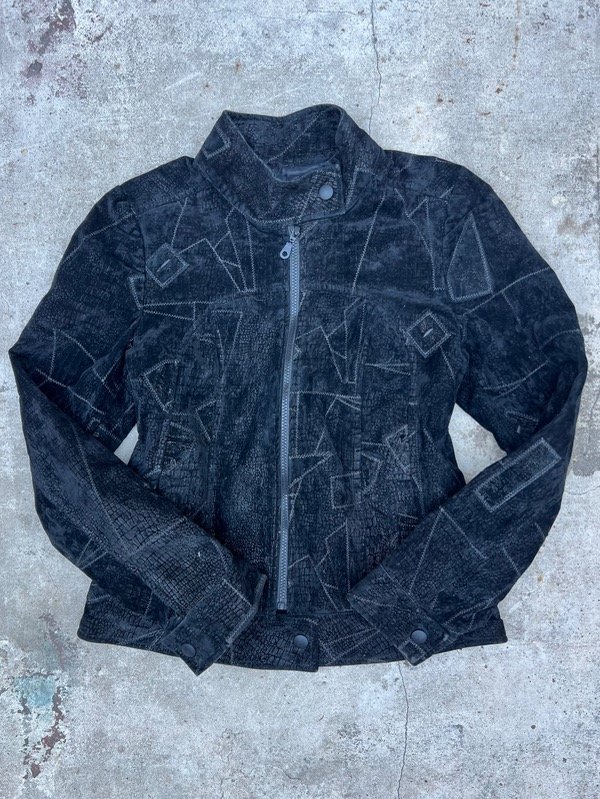 Producto - Campera Gamuza Negra - T S/M