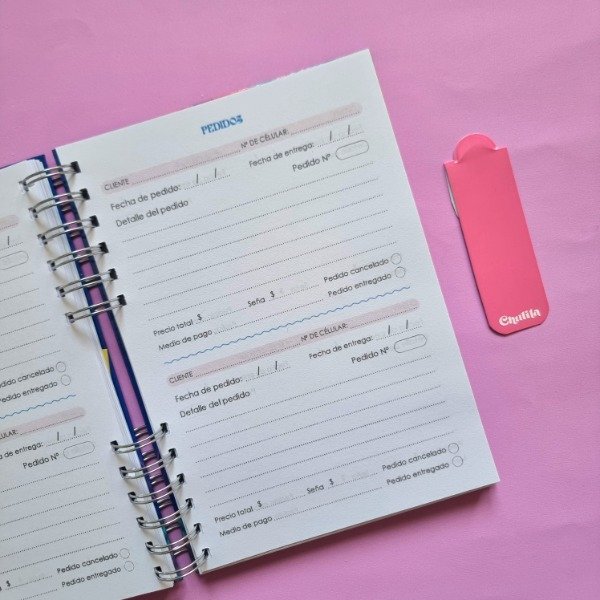 Producto - Agenda de pedidos ( tapa personalizada)