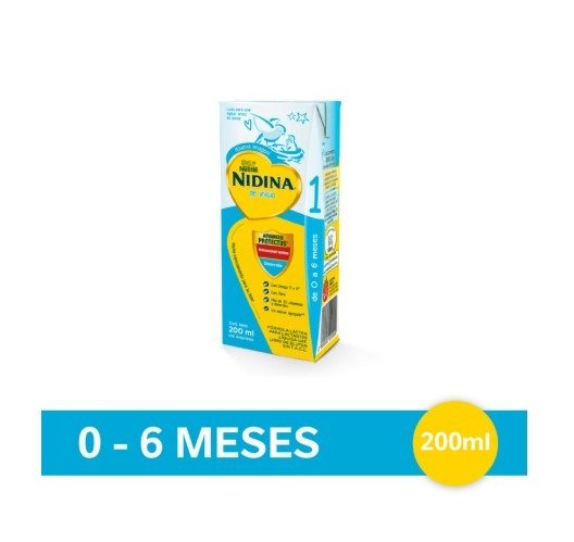 Producto - Leche Nidina 1 Fórm.Inf.Fluída x 200 ml