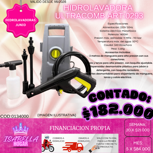 Producto - HIDROLAVADORA ULTRACOMB