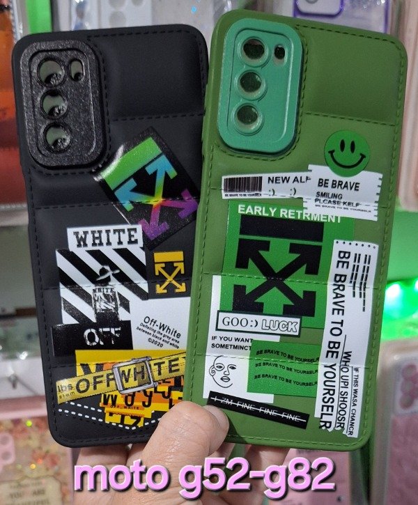 Producto - Fundas puffer diseño. Moto g52-g82
