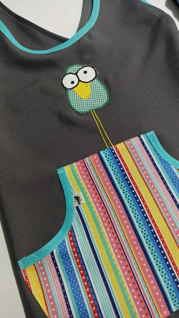 Producto - Guardapolvo Pájaro Gris Topo