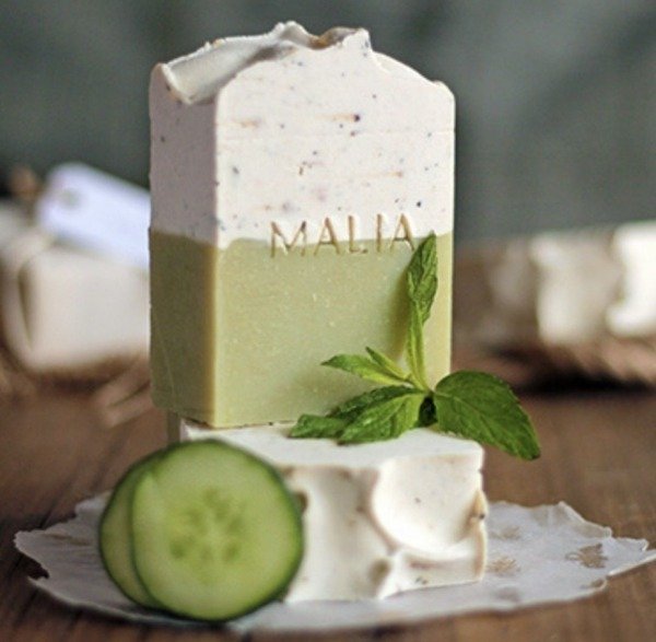 Producto - MENTA Y PEPINO - JABÓN VEGANO XL