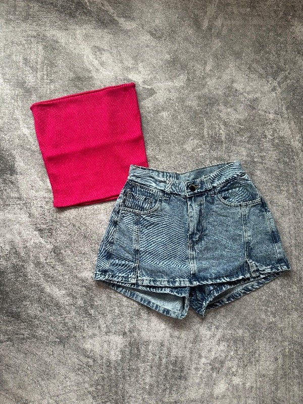 Producto - short pollera 2 tajos