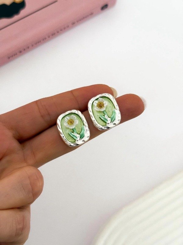 Producto - Aros flor acero quirúrgico