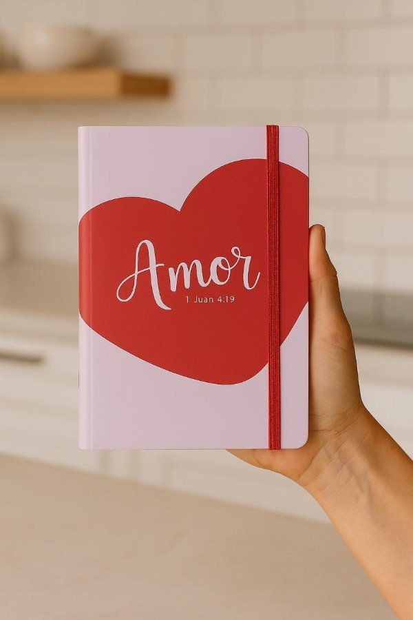 Producto - CUADERNO CON ELASTICO - 1 Juan 4:19