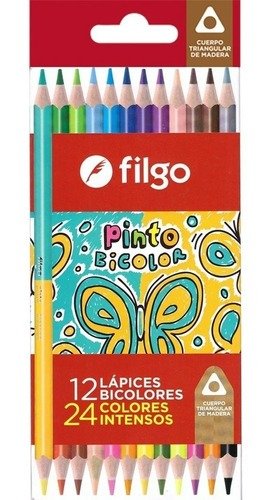 Producto - Lápices Filgo Pinto Bicolor x12