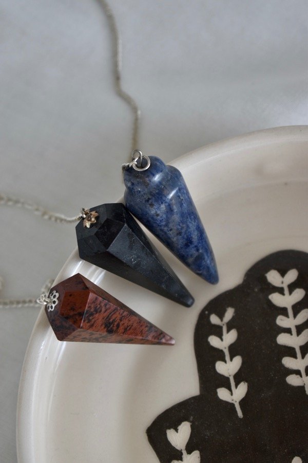 Producto - Péndulo Obsidiana Caoba