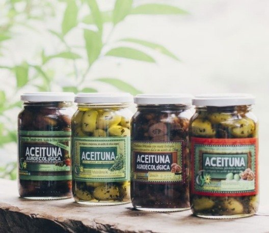 Producto - Aceitunas Negras c/Orégano 360cc - Agroecológicas