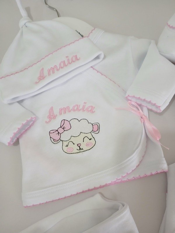 Producto - Ajuar ovejita rosa 7 piezas - 1