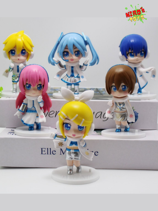 Producto - Miku set x6 (10CM) - Figura Hatsune Miku - Nirostoys