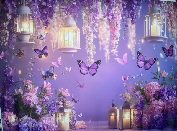 Producto - FONDO NENA MARIPOSAS CON FALLA IMPERCEPTIBLE 220X150 NA31