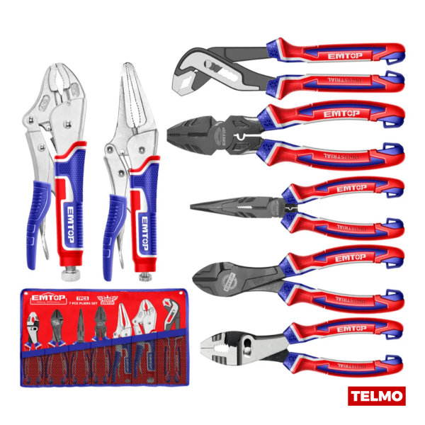 Producto - Set Pinzas Alicates 7 Piezas EOS23055 - Emtop