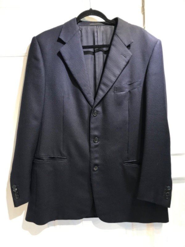 Producto - Saco de gala ERMENEGILDO ZEGNA azul texturado -Talle L- PRECIO: 160x