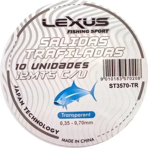 Producto - Salida Chicote Lexus Trafilada - De 0,35 - 0,70 - 12 mts - Transparente x unidad