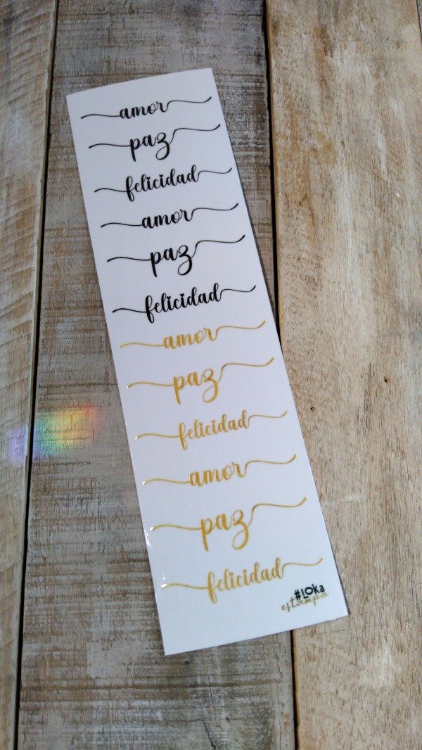 Producto - UV Tiras 8x28cm Palabras #2