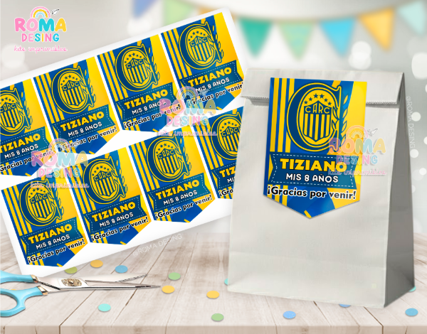 Producto - Etiquetas bolsita Rosario Central
