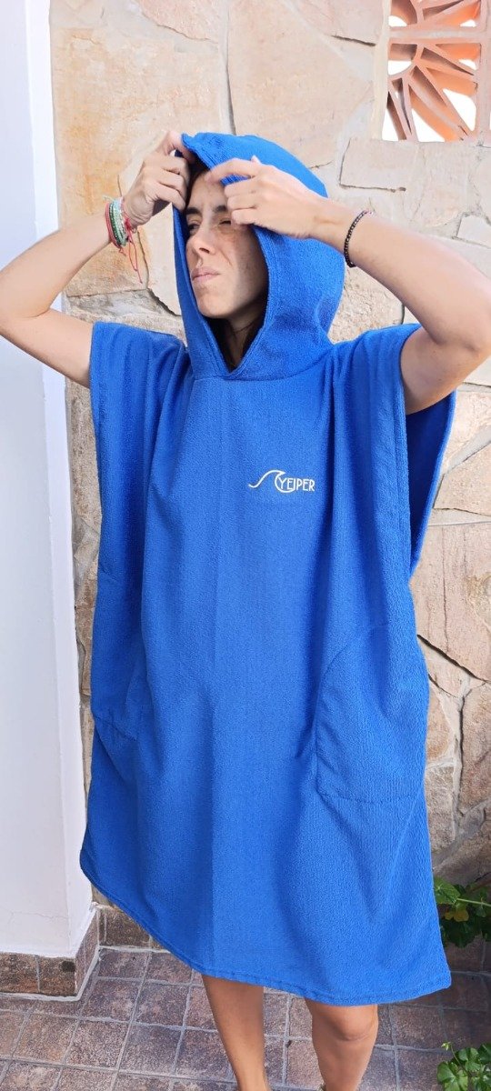 Producto - PONCHO CAMBIADOR - AZUL FRANCIA - YEIPER