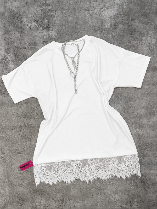 Producto - Remeron encaje blanco
