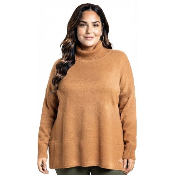 Producto - Sweter con cuello en Bremer Doble. Talle 7(50/52) - 1