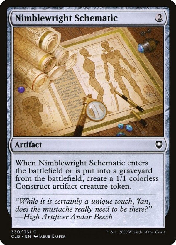 Producto - Nimblewright Schematic #330  Commander Legends: Battle for Baldur's Gate
