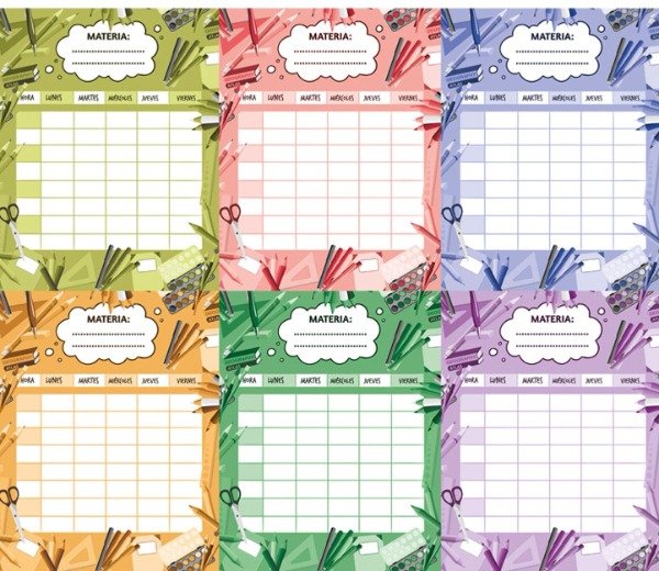 Producto - separador COLORES PASTEL x6 NUM 3