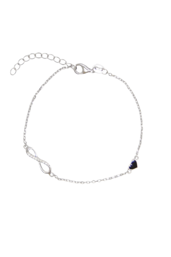 Producto - Pulsera corazon infinito silver