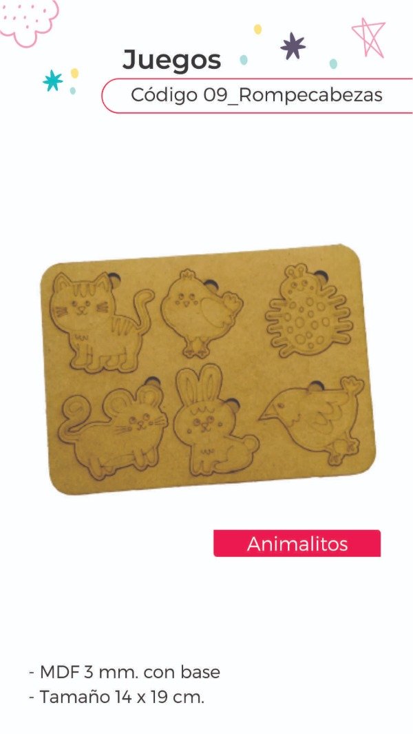Producto - Rompecabezas Animalitos