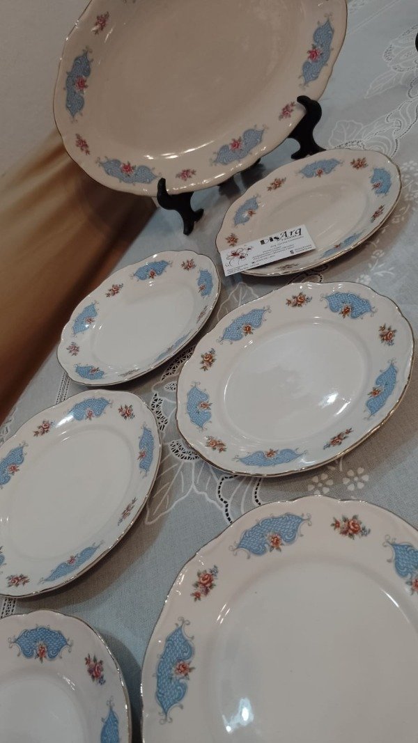 Producto - Juego de platos Excelsior celeste
