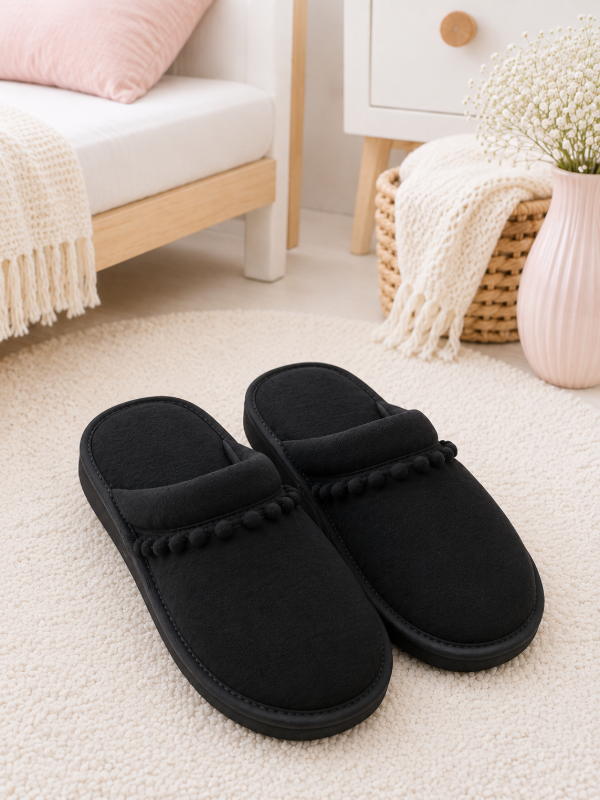 Producto - Pantuflas negras puntera cerrada - 0