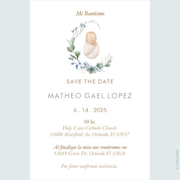 Producto - INVITACION DIGITAL BABY BOY