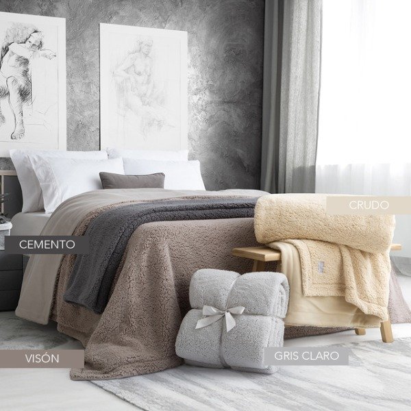 Producto - Frazada Jean Cartier sherpa 1 1/2 pl.