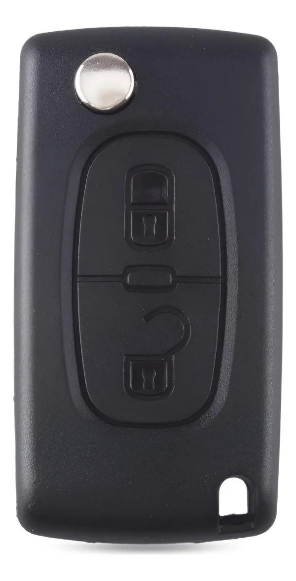 Producto - CARCASA PEUGEOT CITROEN NAVAJA 2 BOTONES SIN PORTAPILA CON CORTE HU83 CE0523