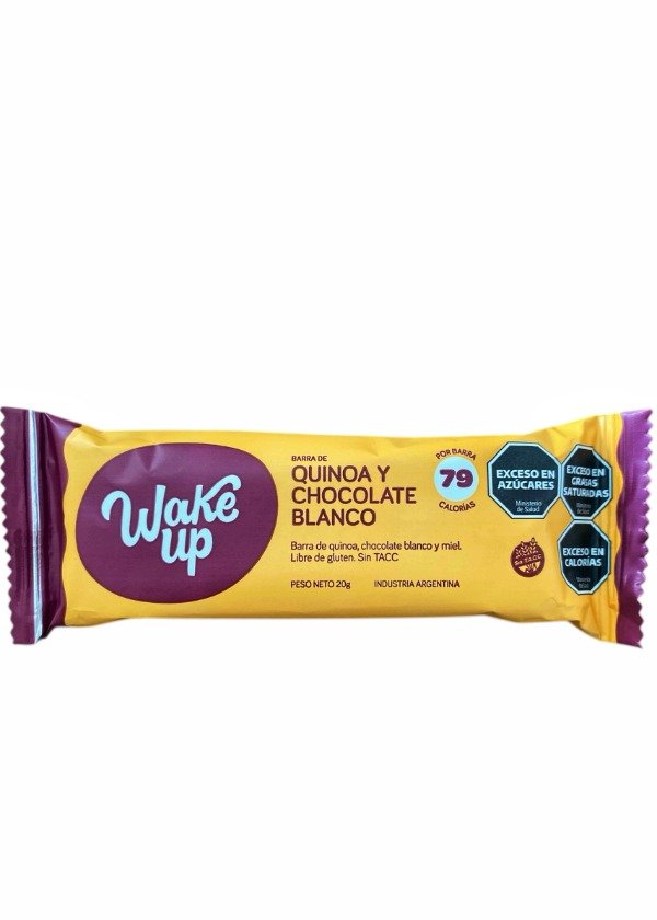 Producto - Barra de quinoa y chocolate blanco "Wake up"