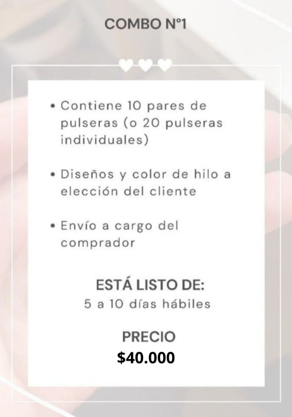 Producto - Combos Mayoristas Pulseras