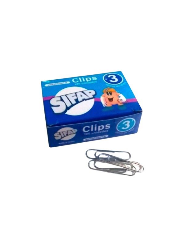 Producto - Caja Clips Sifap Metálicos Nro3 28mm 100 Unidades